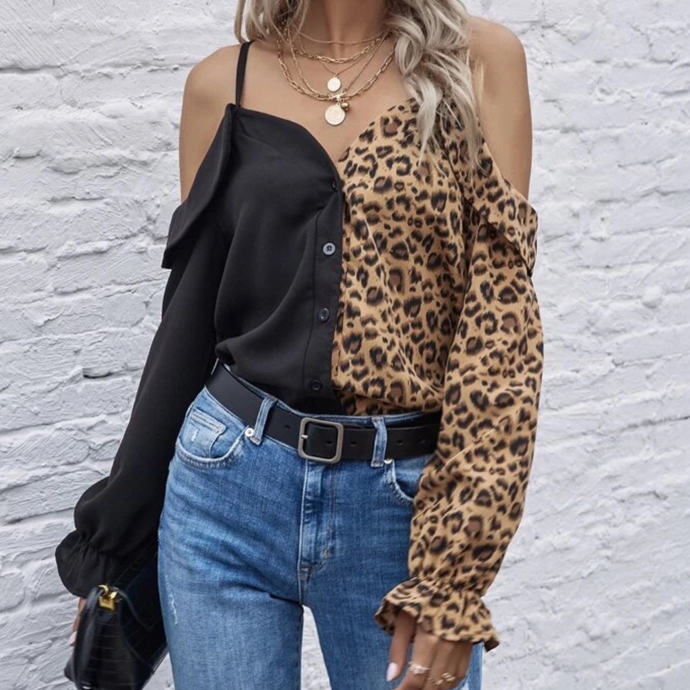 Leopard Print Blouse